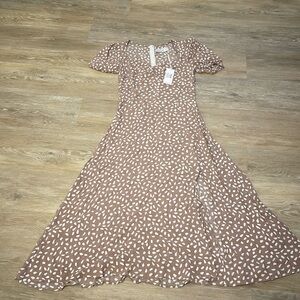 Petal and Pup Puff Sleeve Dress